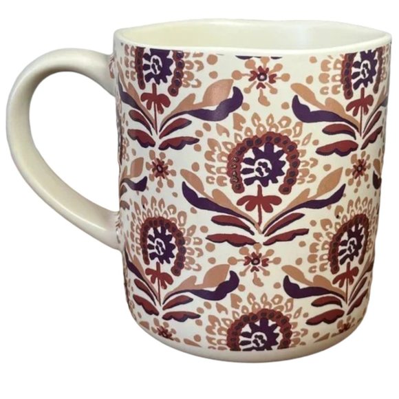OPALHOUSE Stoneware Mug EUC Target 14 oz Plum Crumble Floral Rare - Picture 2 of 10